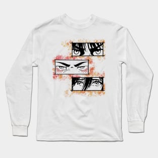 Attack on Titan Eren, Armin and Mikasa Long Sleeve T-Shirt